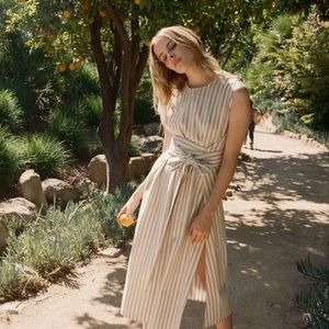 Doen Market Dress - 100% raw silk wrap dress